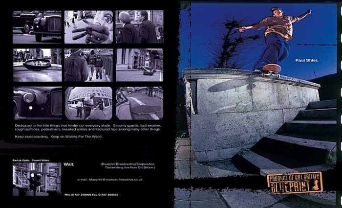 Paul Shier backside lipslides at St Pauls Cathedral in the 'Waiting For The World' era of Blueprint.