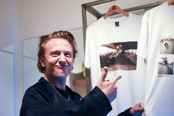 Casper Brooker at the Slam City X RaD capsule launch party