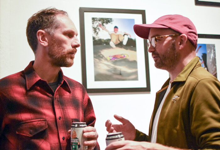 Dan Adams and Sam Griffin at the Slam City X RaD capsule launch party