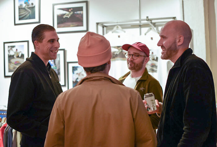 Slam City X RaD capsule launch party – Tom 'Rum Coke' Richardson, Olly Todd, Sam Griffin and Mark Jackson