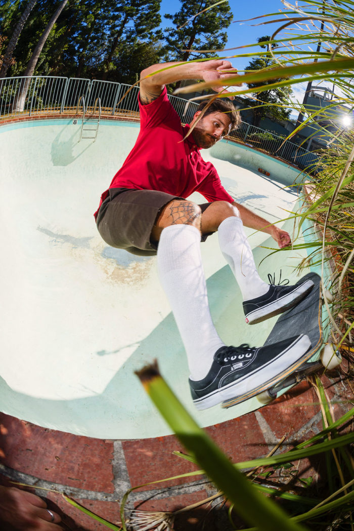 Andrew Allen, frontside grind, Brentwood Pool. photo: Ben Colen