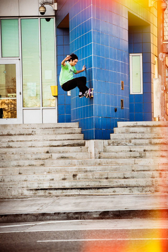 Rowan Zorilla, frontside wallride. photo: Michael Burnett