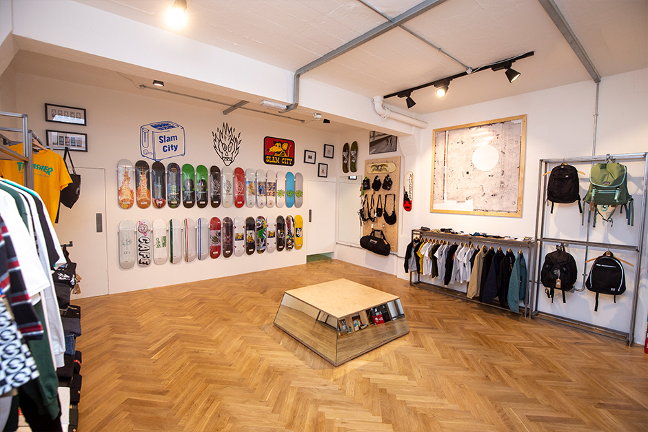Slam City Skates. Reopening: East London Shop