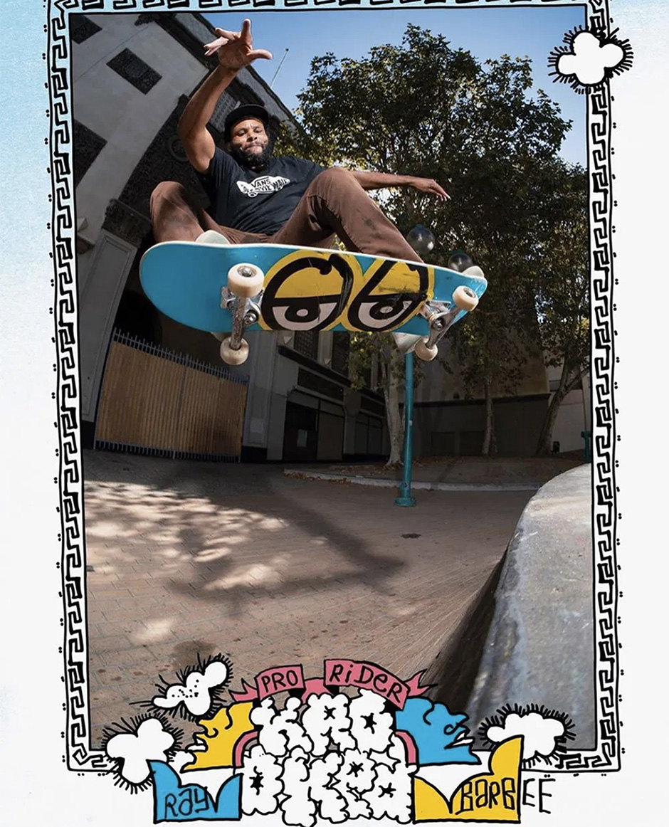 Ray finally skating the San Berno banks for his welcome to Krooked ad from Thrasher November 2020. Photo: Anthony Acosta