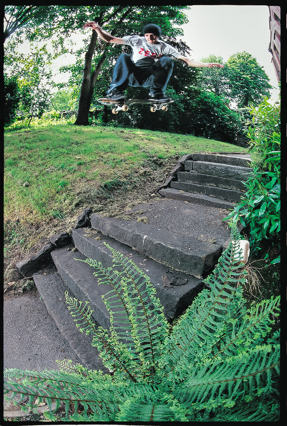 Joel Curtis ollies a Sheffield double set in 1999. One of Sam's first published photos