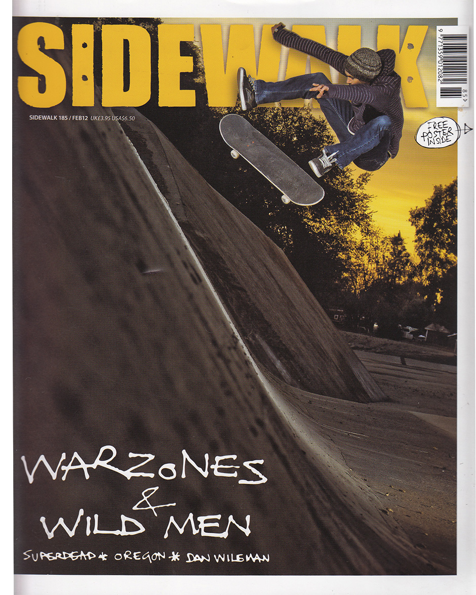 Alex's cover of Sidewalk 185. Photo: Andy Horsley