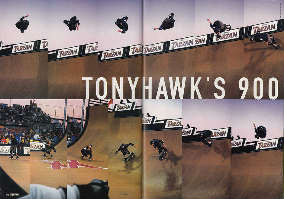 Tony Hawk had No intention of spinning a 900 but rode one out nevertheless