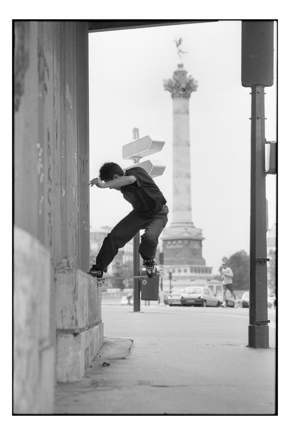 Peter Bici - Frontside Noseslide - Benjamin Deberdt's Paris – An Interview – Slam City Skates