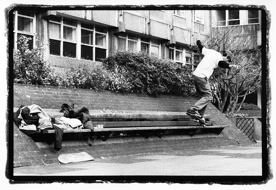Rob Mathieson backside nosegrinding into the bank of a long lost gem in 2003. Benjamin Deberdt's London – An Interview – Slam City Skates