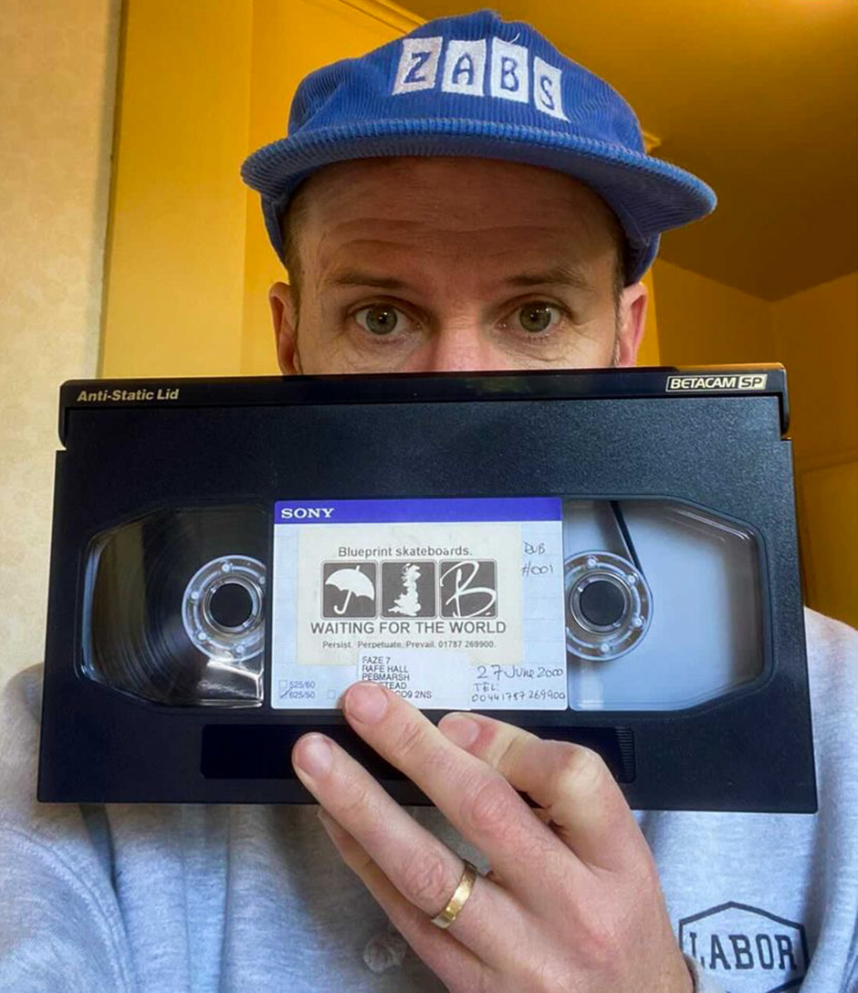 Paul Shier with the master copy of the iconic Blueprint WFTW video
