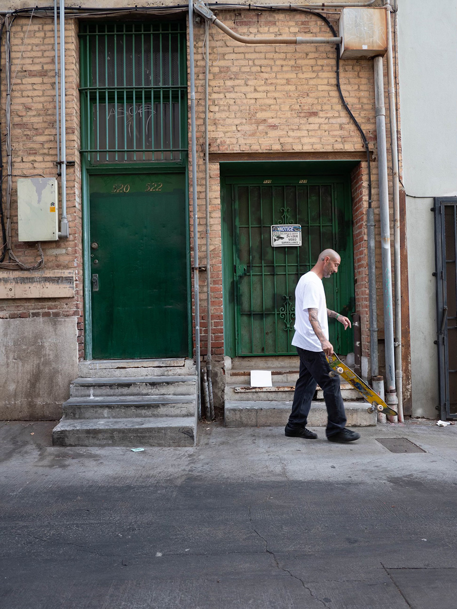 Mike York hard at work on a Philly step in Santa Monica shot by Brett Sube