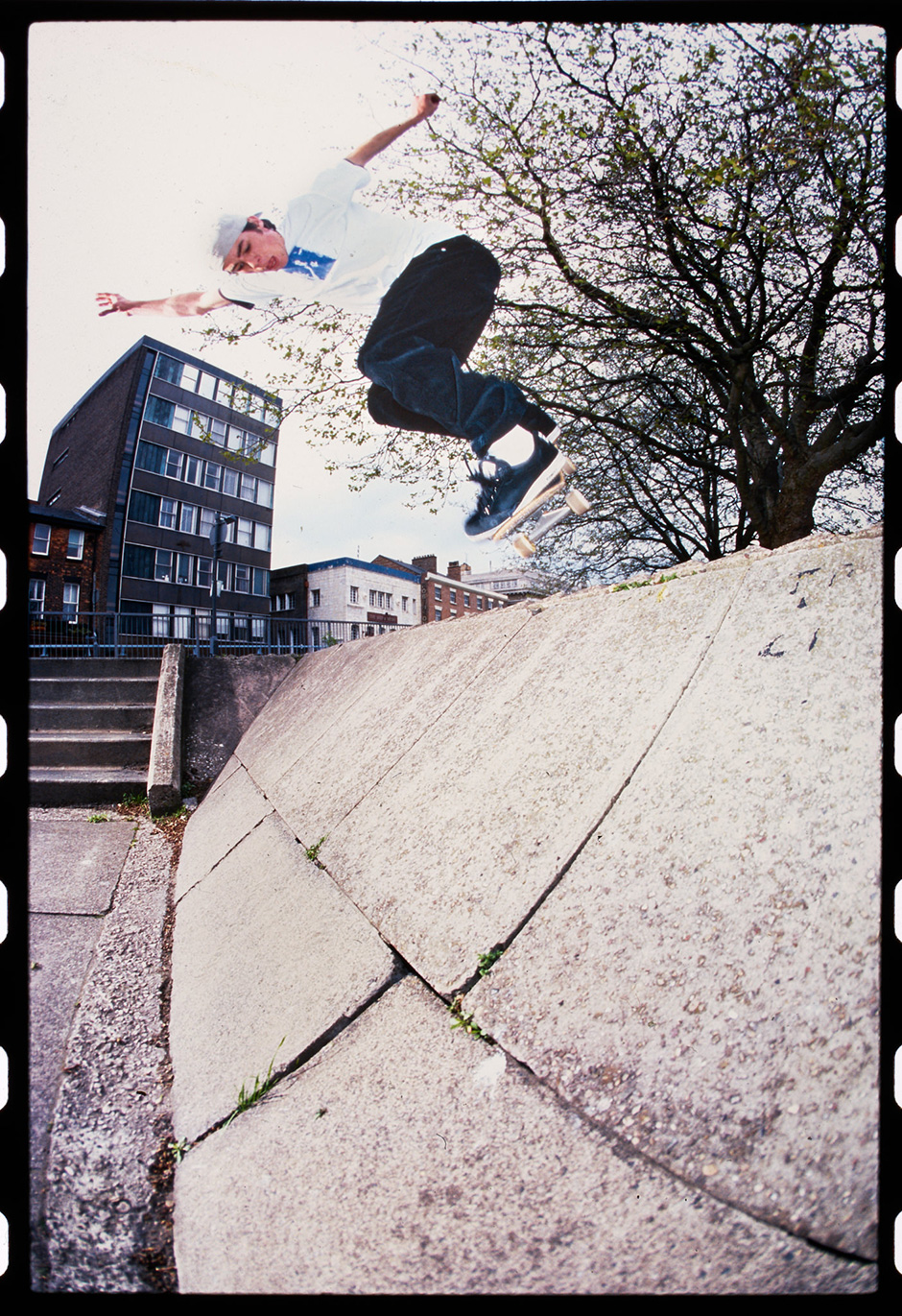 Olly Todd does a backside noseblunt for Wig which would end up in his Haunts for Sidewalk