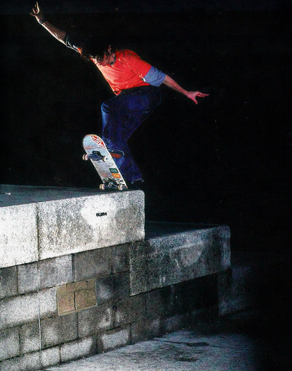 Back to Bristol years later for a fronside bluntslide on the top rope at Lloyd's shot by Percy Dean