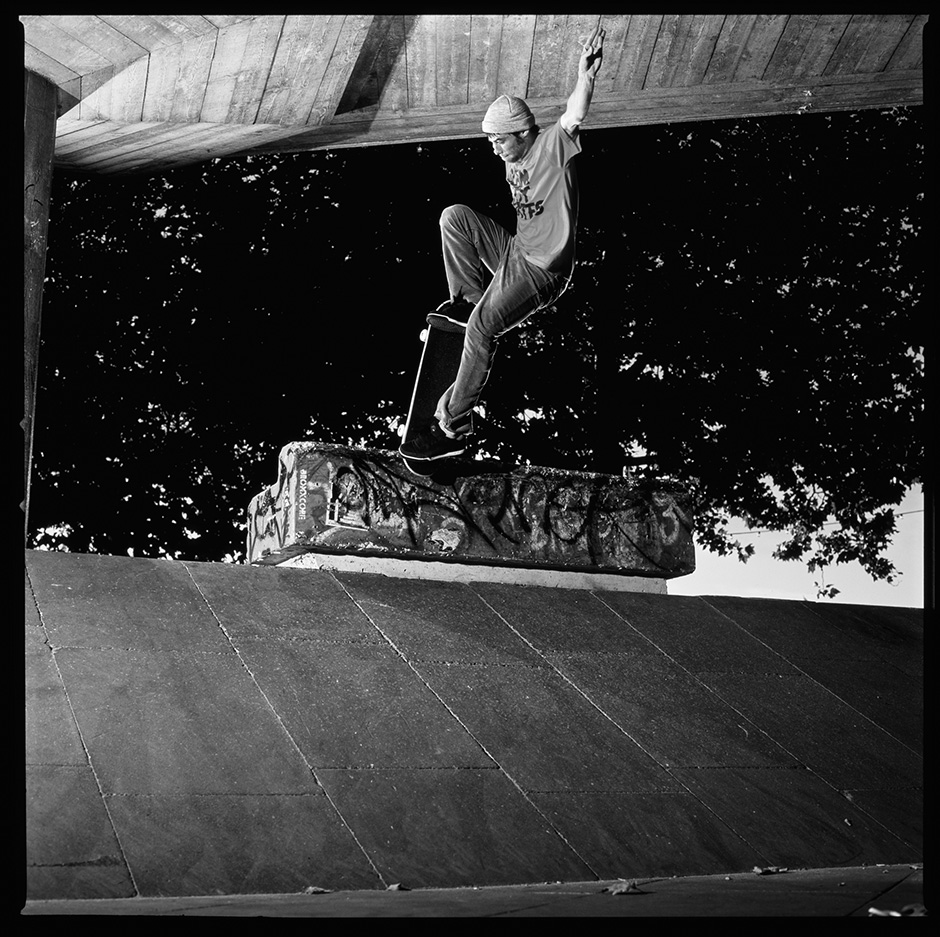 Olly Todd Noseblunt slides at Southbank in 2006. Photo by Dom Marley