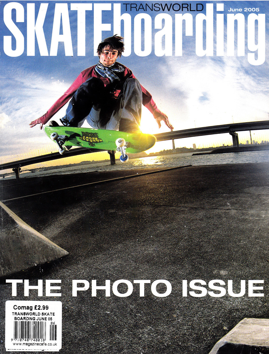 Olly Todd on the cover of the TWS photo issue in 2005. Photo by Scott Pommier