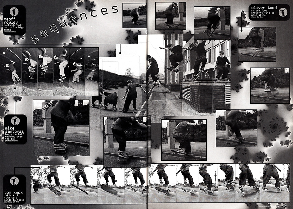 Olly Todd video grab sequence from Phat magazine, filmed by Bod
