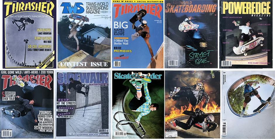 Lance Mountain Magazine Covers through the ages