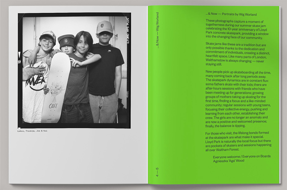 Glimpse inside the 'Then & Now' book, Photo by Wig Worland, Intro by Agnieszka Wood