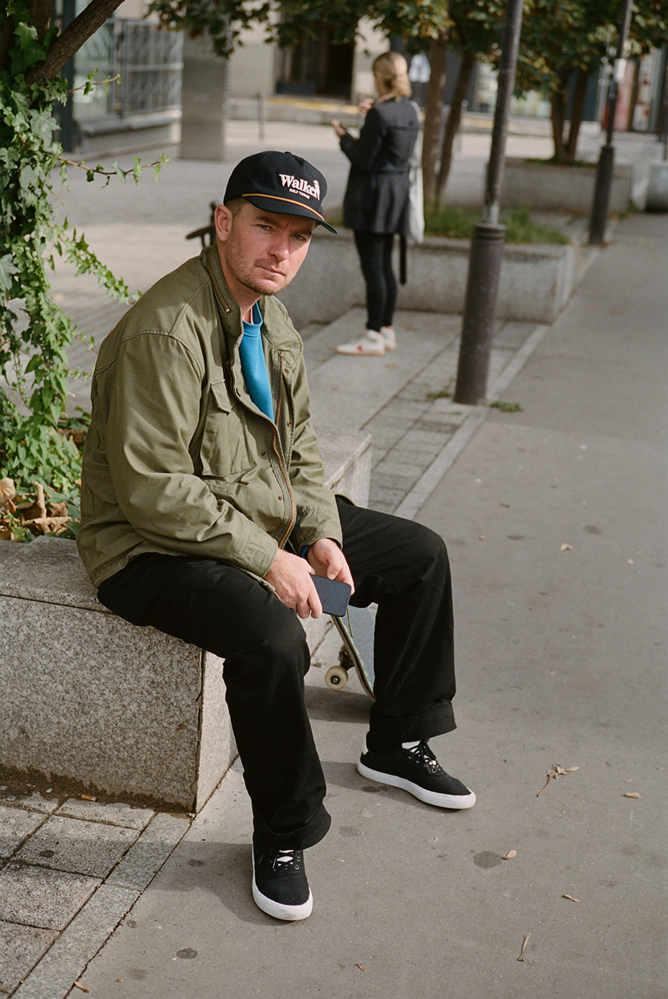 Jack Fardell on a London filming mission during the adidas Skateboarding trip. Photo by Zander Taketomo