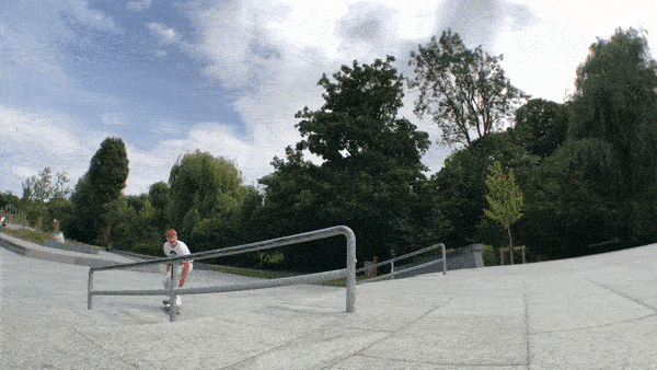 Chris Pulman takes his new board to Oxhey and shuv its out of front board