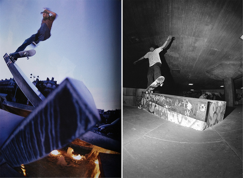 Seth Curtis in Paris and London. No-Comply to tail in Paris, and Wallie 5-0 at Southbank. Photos by Max Creasy and Andy Simmons