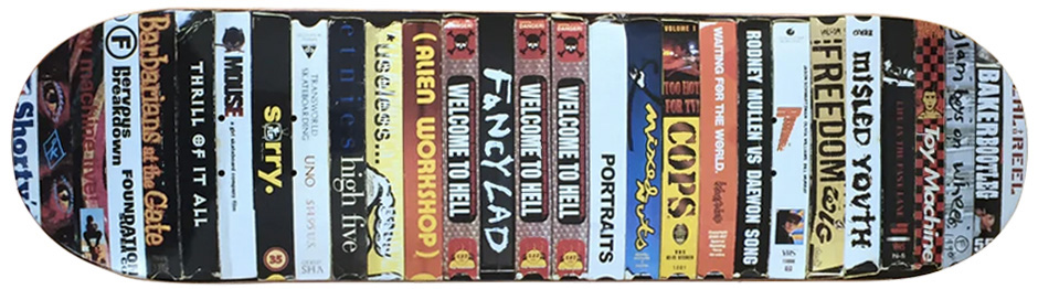 FANCY LAD SKATEBOARDS OG VHS DECK. Joe Gavin's favourite graphic for his Slam City Skates Visuals interview