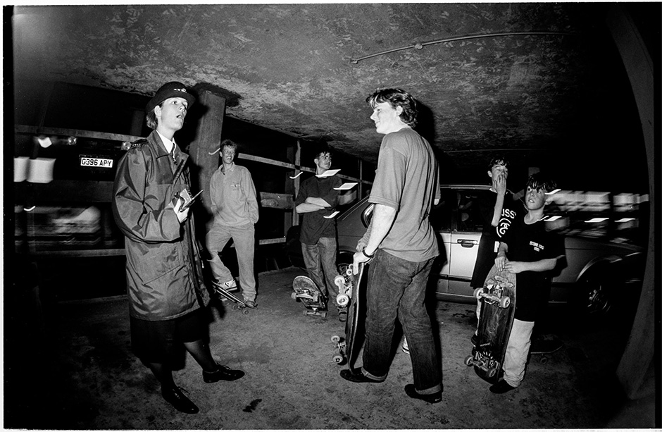 Security guard spoiling the fun at the carpark shot by James Hudson