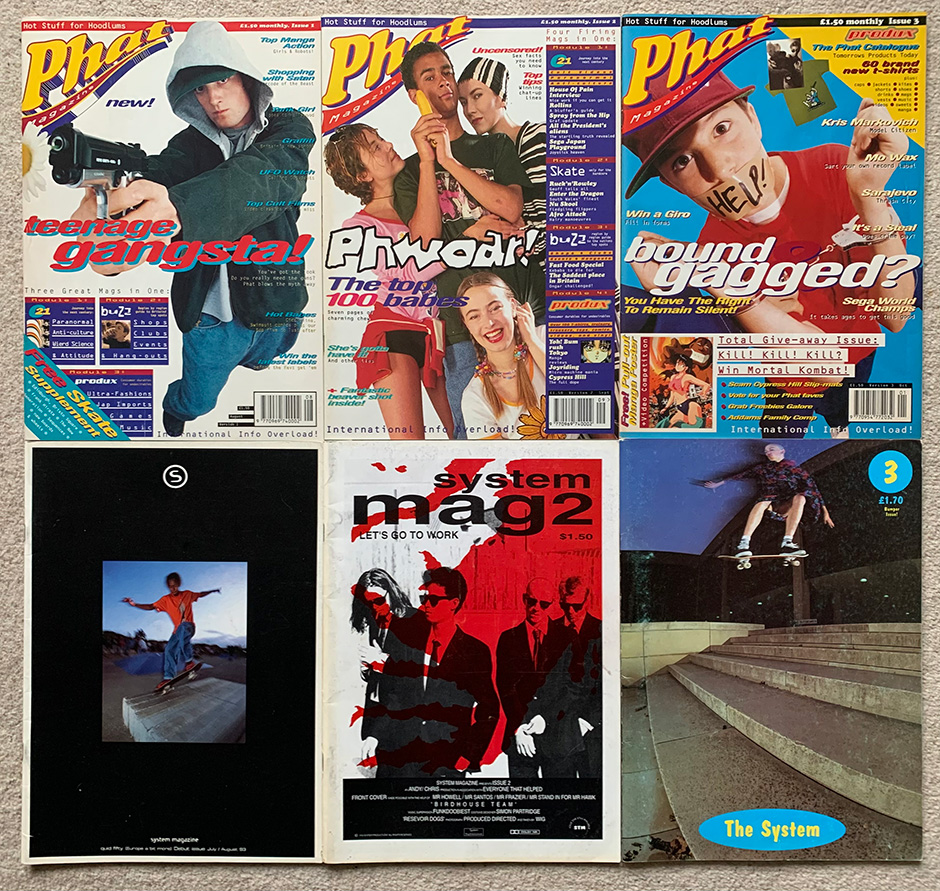 Full runs of the short lived Phat and System Mags