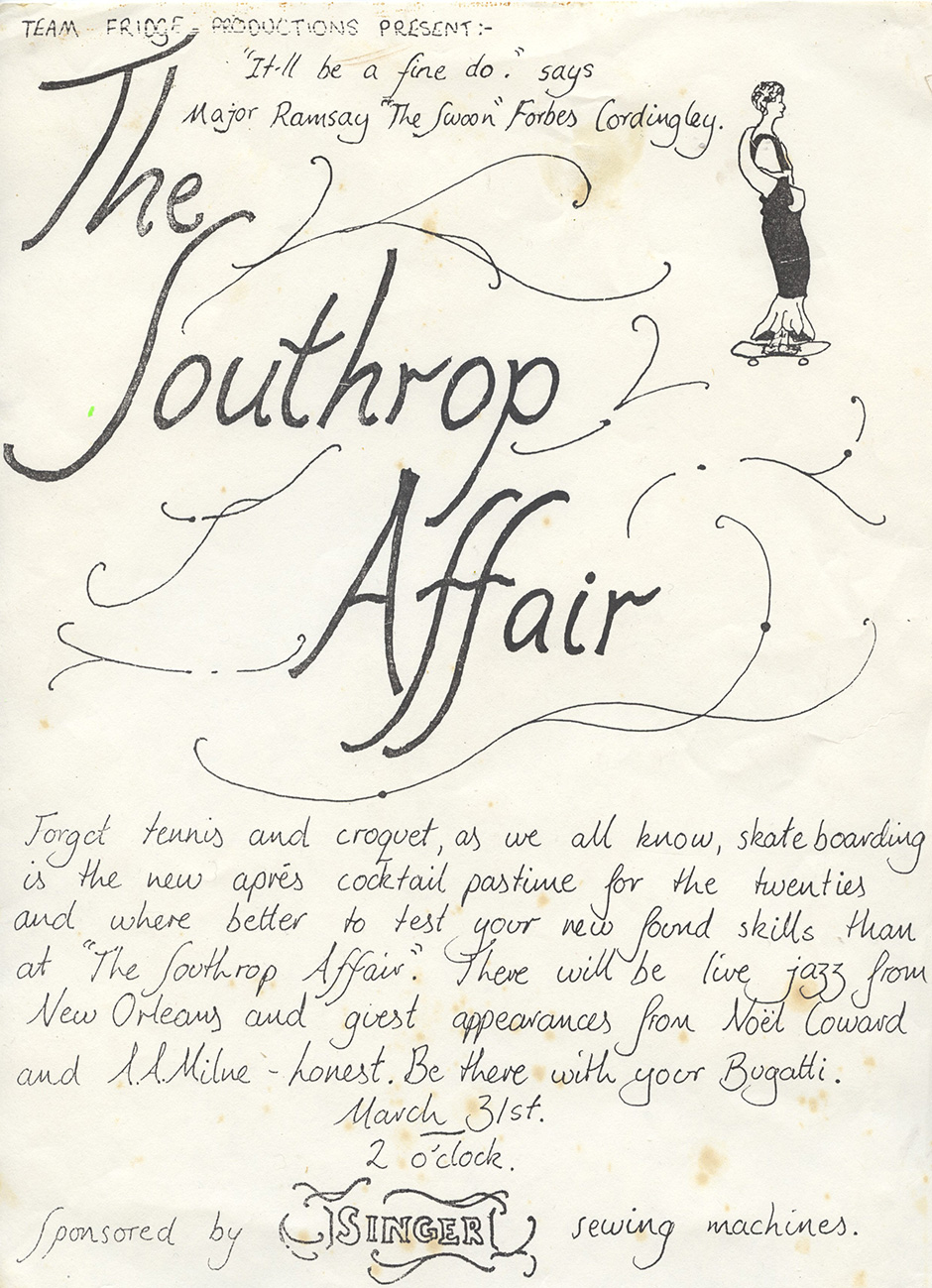 The Southrop Affair event poster