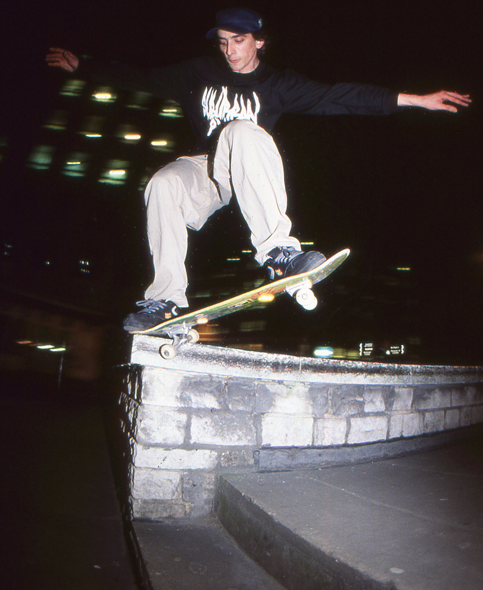 Toby Shuall Switch Crooked grinds for Dan Turner's lens in 2002