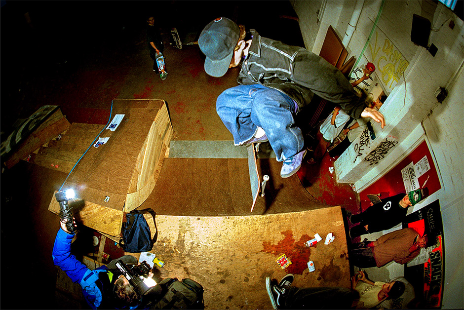 Tom Penny kickflips for TLB at Radlands in 1992