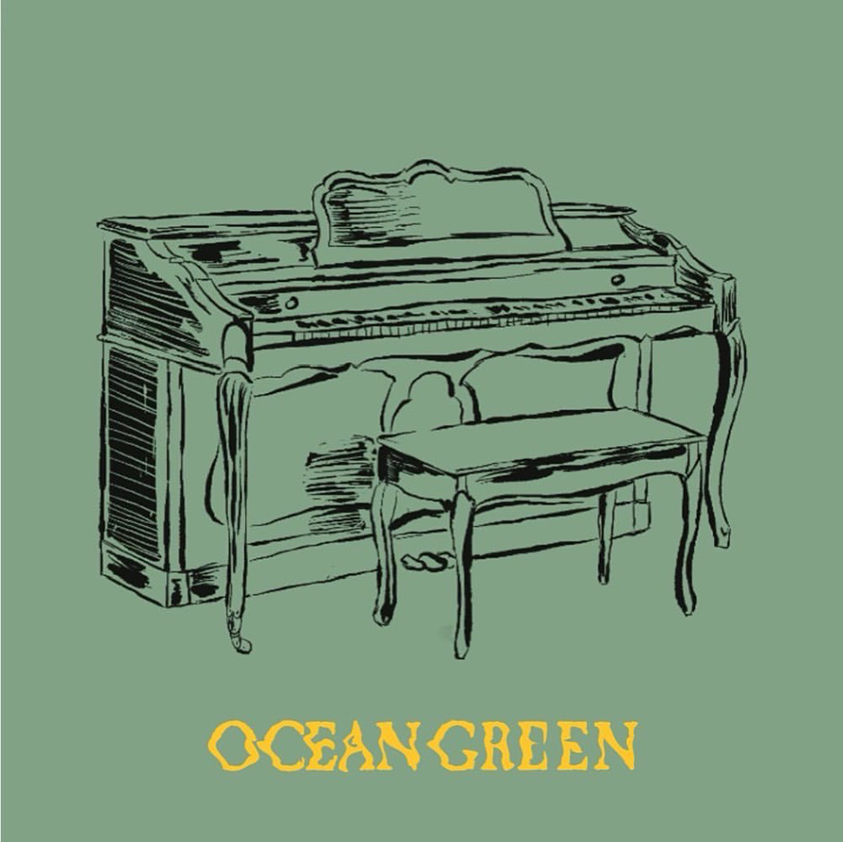 Piano illustration by Tony Bach for Ocean Green