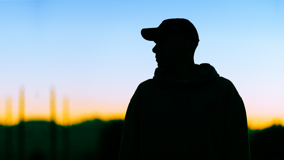 Silhouette of Wade in Los Angeles taken by Oliver barton