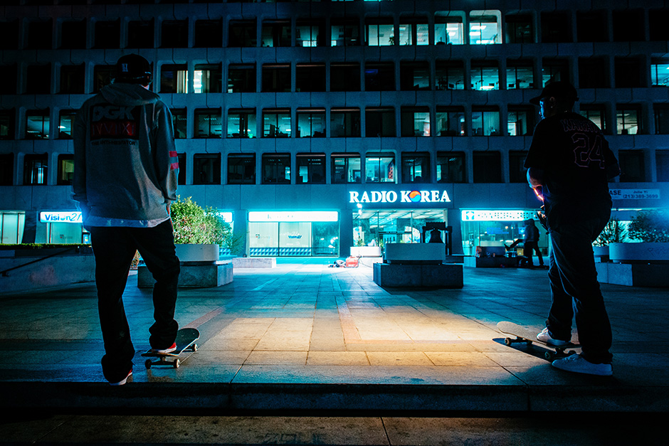 Wade on a filming mission at JKwon. Photo by Oliver Barton