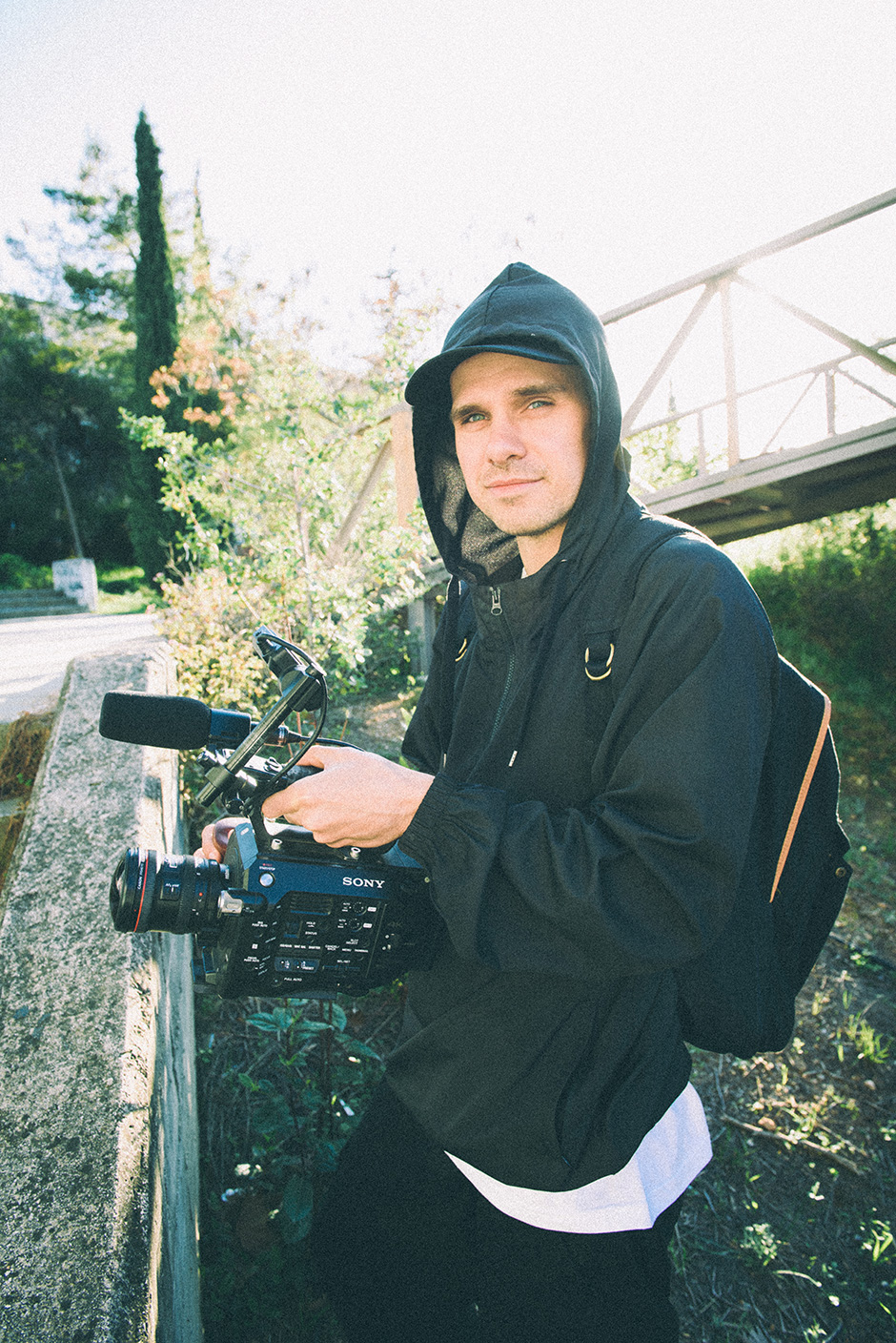 Wade Desarmo on the other side of the lens. Photo by Oliver Barton