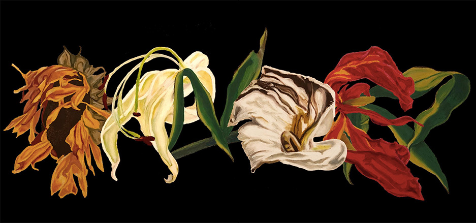 The Dancer 'Dying Flowers' graphic from Drop 8