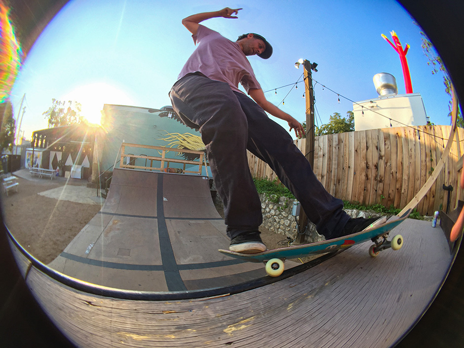 Kevin Parrott frontside febles in Texas in 2016