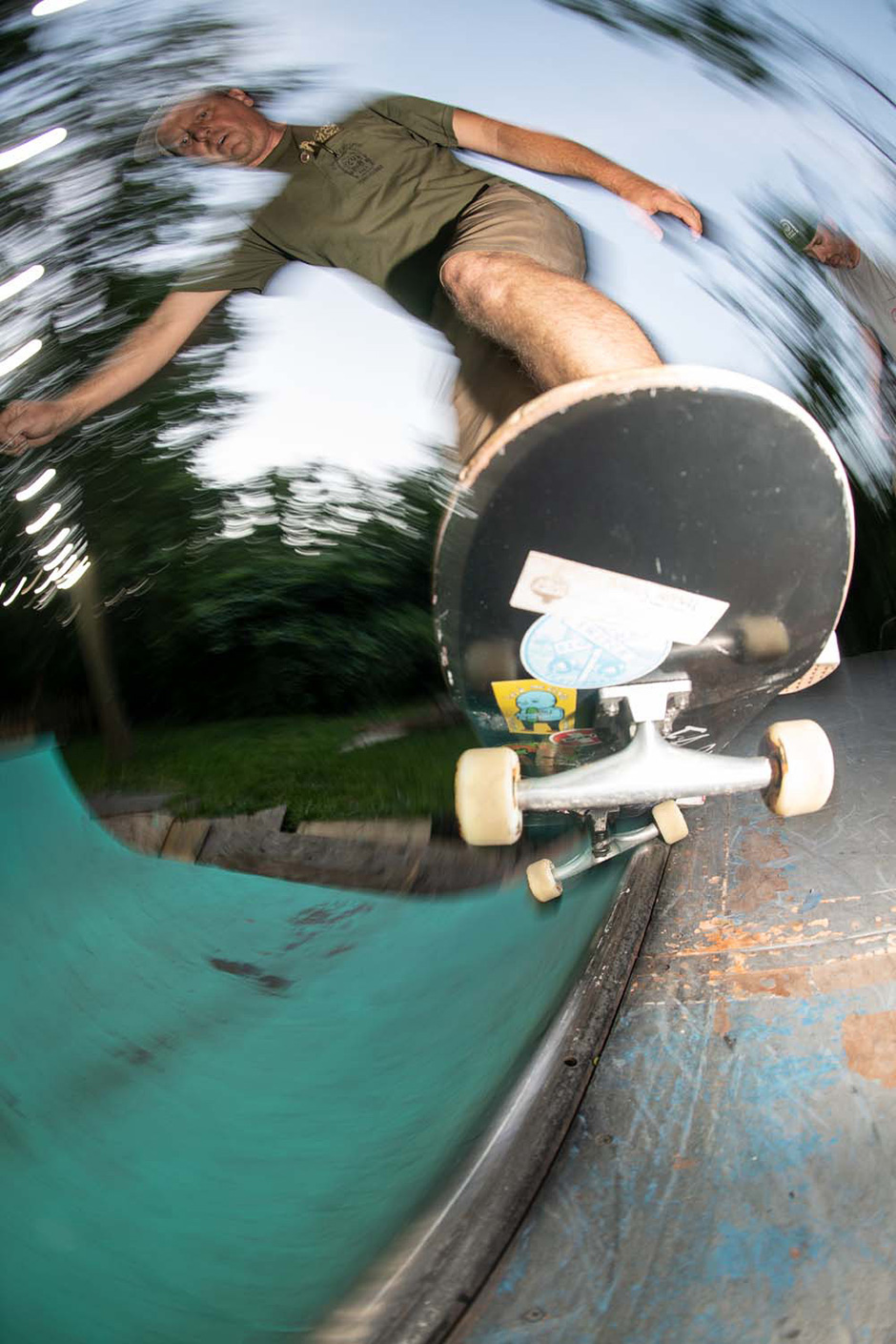 Kevin Marks doing one of his favourite tricks. Pivot fakie for Joe Brook's lens