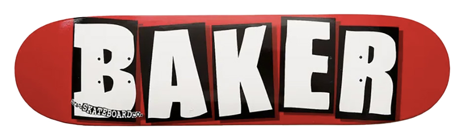 The iconic Baker Skateboards logo board. Will Miles's fav graphic for his Slam City Skates Visuals interview