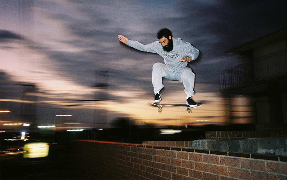 Nick Boserio ollies for his wife's lens. Photo by Brittney Boserio