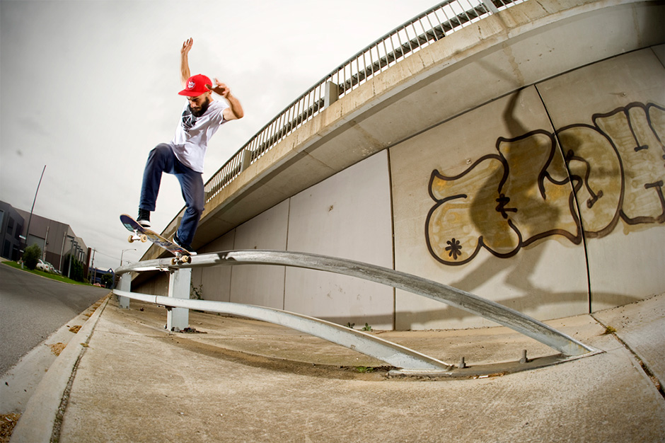 Slappy Backsdie Tailslide in Melbourne. Photo by Zach Malfa-Kowalski