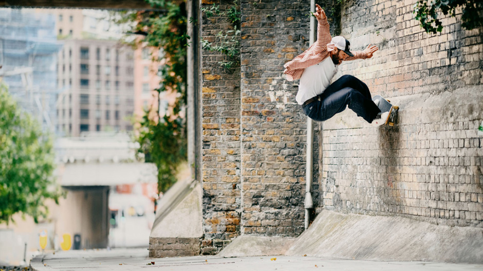 The highest point in Conor Charlson's alley oop journey up an impossible wall to skate, shot for his incredible 'Slight Inclination' part by Rafal Wojnowski