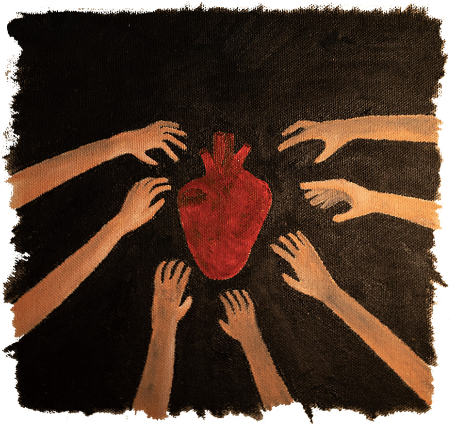 The original artwork for the 'Hands To My Heart' T-Shirt and Hood