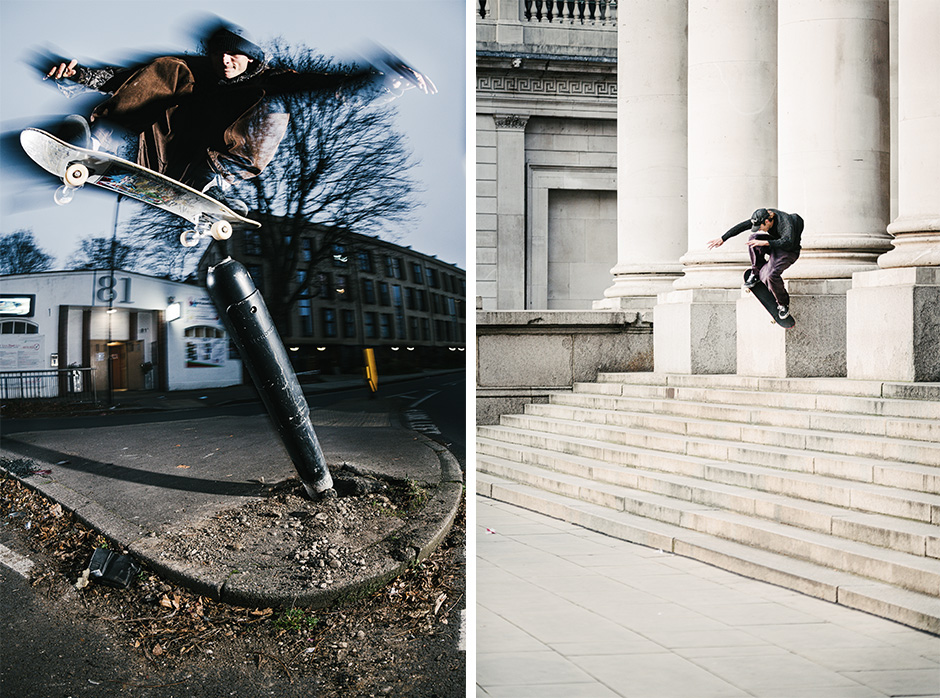 Some Jamie Platt gold from the Polar part that announced him as pro, pole jam, and a wallie, two very different photos shot by Rich West