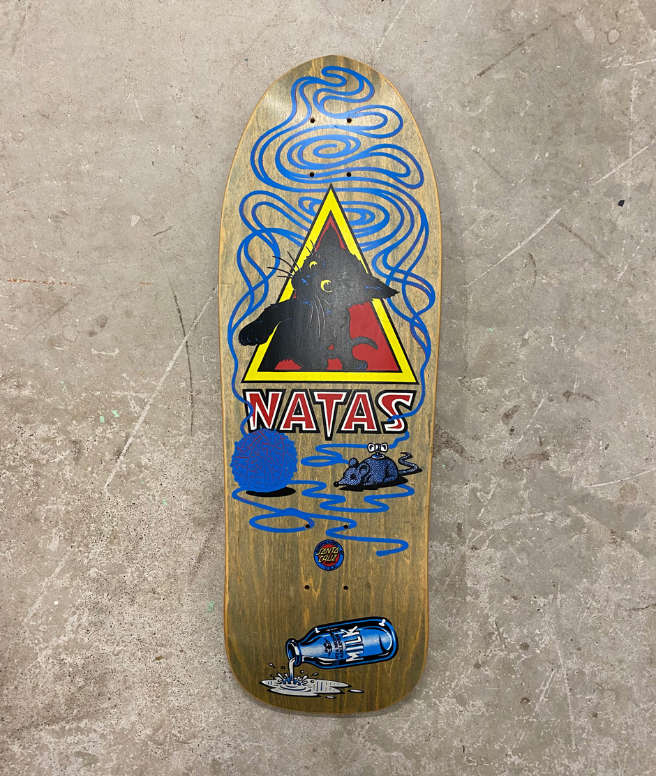SMA Natas Kaupas Kitten deck designed by Jimbo Phillips, This was Dave Mackey's graphic pick for his 'Visuals' interview