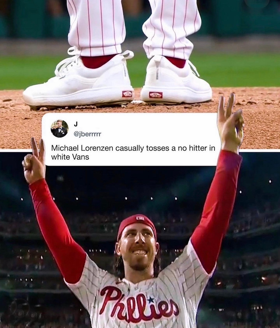 Vans Ultrarange centre stage as Michael Lorenzen makes sporting hitory for the Phillies