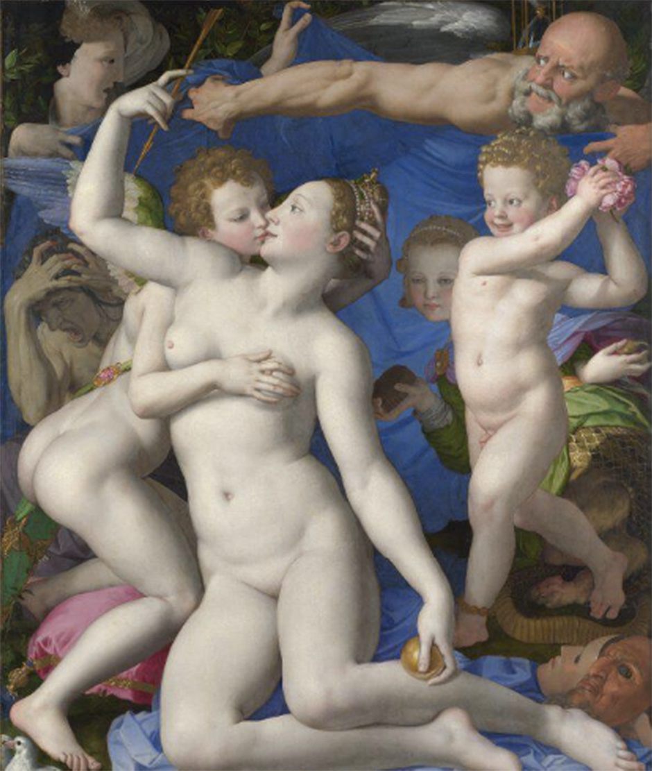 An Allegory of Venus and Cupid, a painting by Angolo Bronzino from 1545, a painting Ted saw in London that made a lasting impression on him. This was Ted Barrow's bonus art pick for his 'Visuals' interview