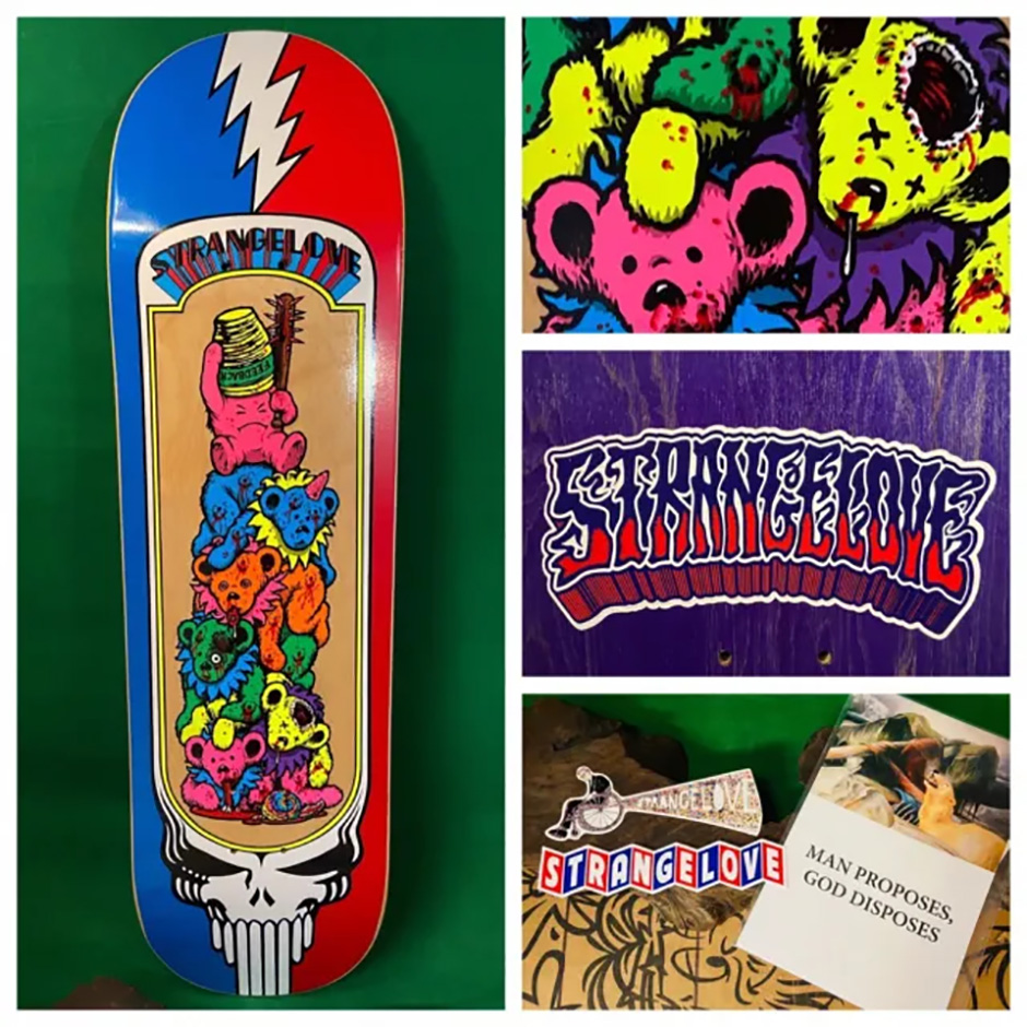 This Strangelove deck was a Feedback TS collaboration overseen by Sean Cliver. This was Ted Barrow's graphic pick for his 'Visuals' interview