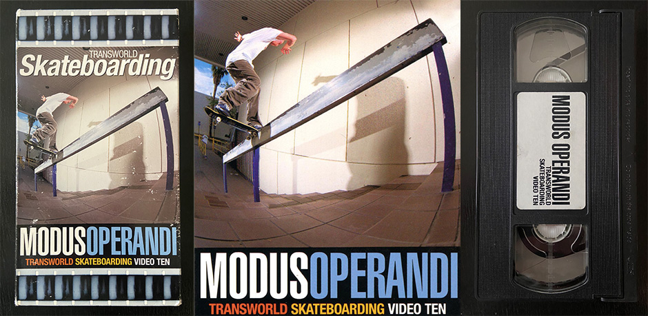 Ty Evans' Modus Operandi video for Transworld Skateboarding is Aaron Herrington's video choice for his 'Offerings' interview