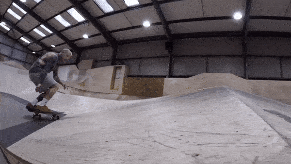 Matt Pritchard back on board. Backside flip at Spit & Sawdust skatepark